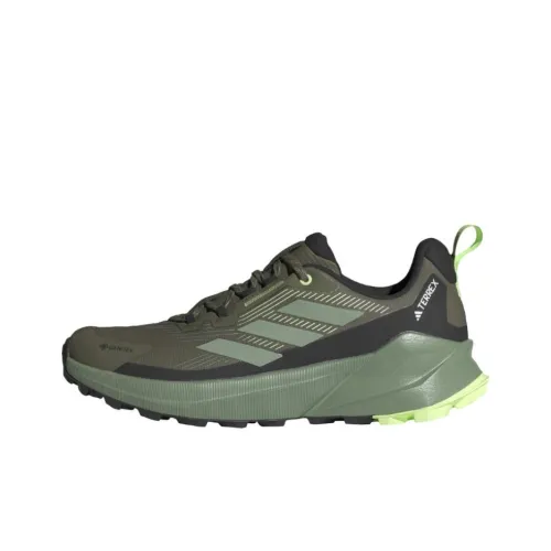 adidas Terrex TRAILMAKER 2,0 Gore Te Амортизация Износостойкий Низкий Топ Уличная Обувь Мужская Черный Зеленый