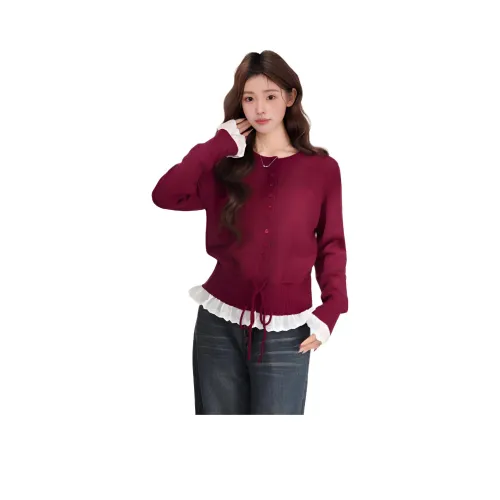 ЮЙЧЖАОЛИНЬ CZ40# Красный Женские Свитера