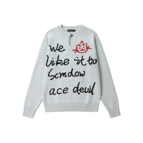 GANGZAI Серый Унисекс Трикотаж