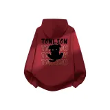 [Флисовая подкладка] Бордовый (T Милый ПЭТ Черный Лапка Грудь Этикетка_t Большой Милый ПЭТ Черный Лапка Спина Этикетка)