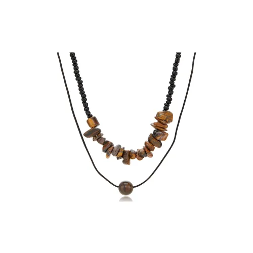 Симпсоны Камень Тигровый глаз Ожерелья Унисекс