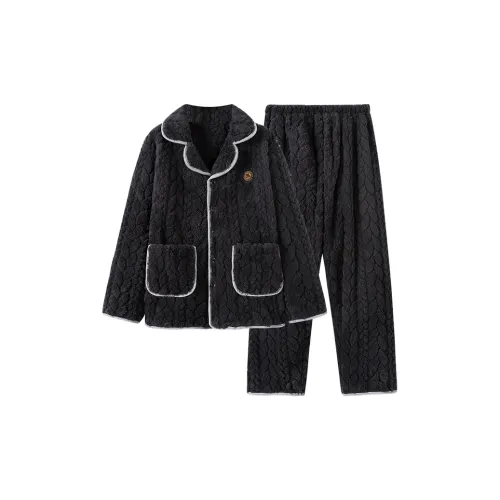 MADALLO Черный Мужской Пижамный Комплект