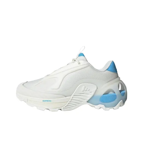 Adidas Edge Runner противоскользящие устойчивые к истиранию низкие беговые кроссовки унисекс белые и синие