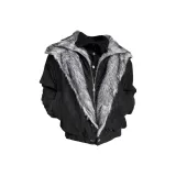 Чёрный King Wolf [Пуховик с флисовой подкладкой]