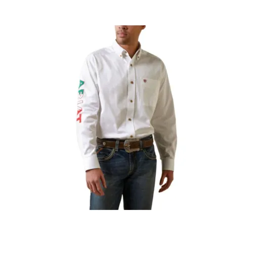 ARIAT Белые Мужские Рубашки