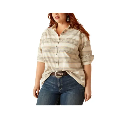 ARIAT Горчичный Жаккард Женские Рубашки