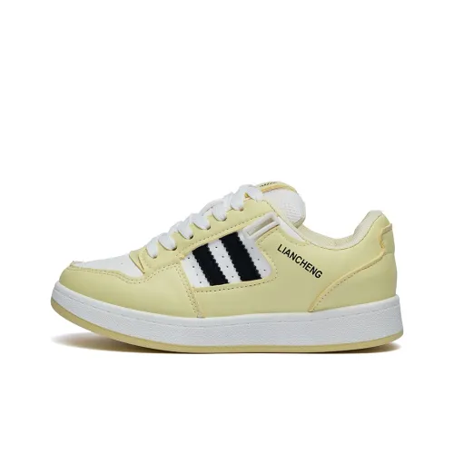 XIAOLUMILI Низкие кроссовки для скейтбординга женские светло-желтые
