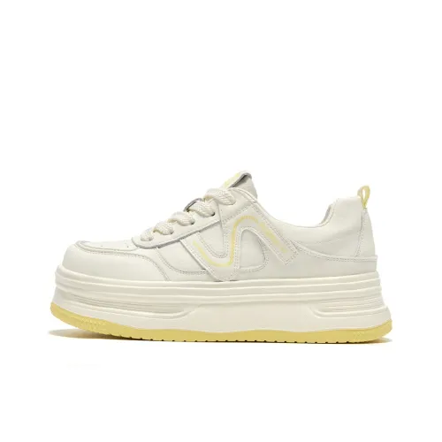 Spider King Белые Кроссовки Женские Бежевые