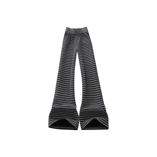 SIBAISHE Черный Серый Полосы Женские Повседневные Штаны