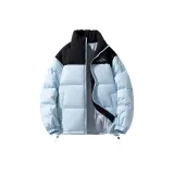 Светло-синий (утолщенный хлопковый пуховик)