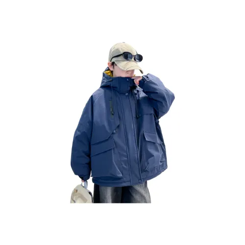 YALU Темно-синий школьный топ