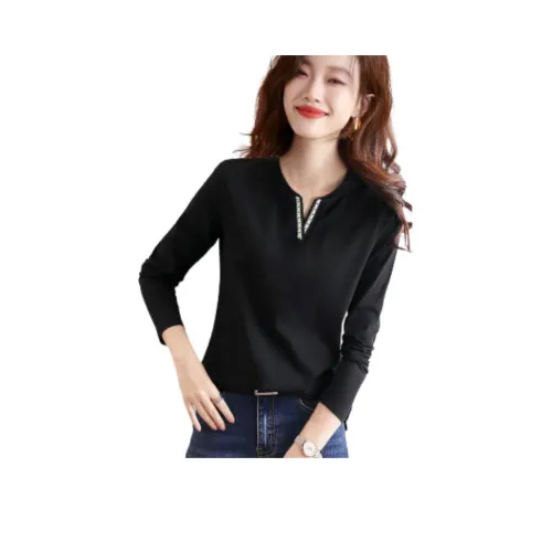 Mo Han Yi Mei T Рубашка Женская Черная