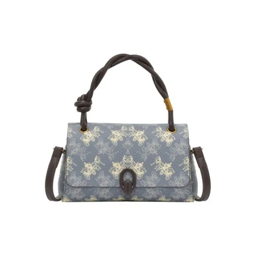 Villelon ПУ (полиуретан) Сумка Стандартная Унисекс Кофейно-Синий