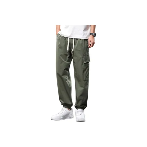 Tonlion Army Green Unisex Casual Pants Tonlion Армейские зеленые унисекс повседневные штаны