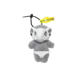 Белый и серый медвежонок, кукла, черный и желтый шнур, желтый ремешок