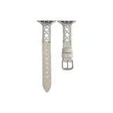 Серебристый белый - серебряная застежка