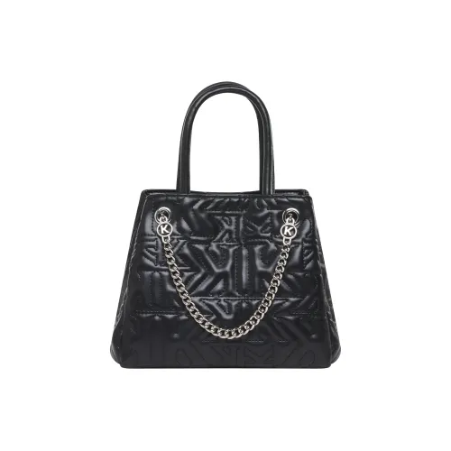 KAPPA ПУ (полиуретан) Повседневная Сумка через плечо Женская Текстура Черная