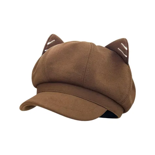 NOMK Полиэстер Береты Женские Кофейный Черный Бежевый Хаки