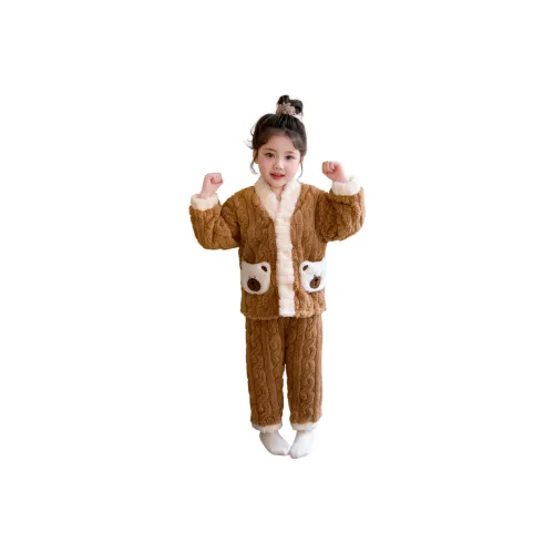 QIAONITONG Домашний Комплект Одежды для Детей Возраст 3-7 Лет