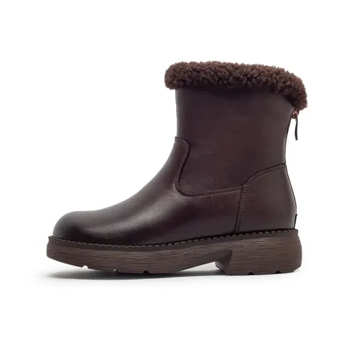 JIEZHOU Короткие сноубутсы 4CM Женские