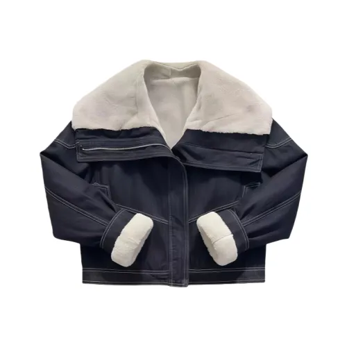 IQC Синий Женские пуховики