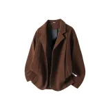 Коричневый с флисовой подкладкой