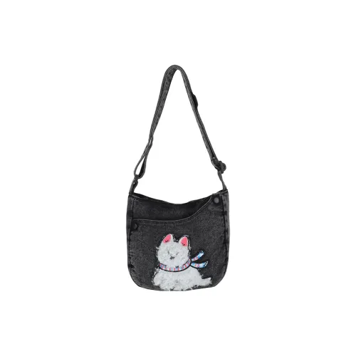 CAREELL Деним Сумка через плечо Стандартная Женская Черная Светло-синяя Темно-синяя