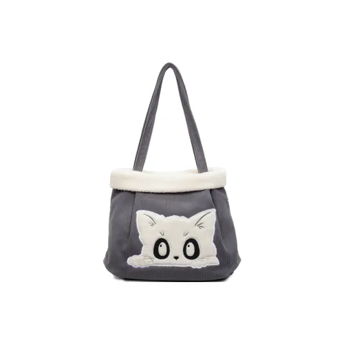 CAREELL Ткань Сумка через плечо Стандартная Женская Серый Коричневый