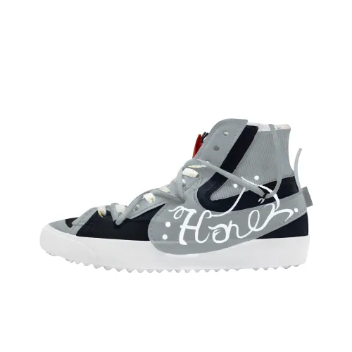 Nike Blazer Chubby Little Craftsman MID Скейтборд Кроссовки Унисекс Серый Черный