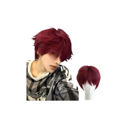 UMIFFA Красный Юноша Градиентная Расческа Мужская Короткая Перука Высокотемпературная Пряжа