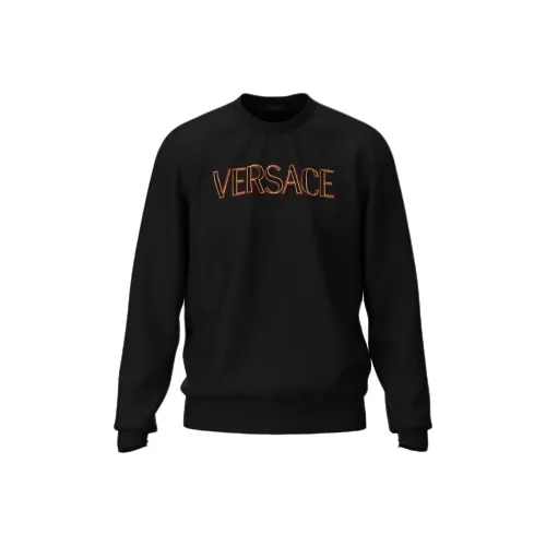VERSACE Мужские черные свитшоты