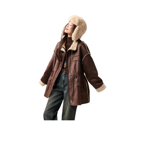 Mo Han Yi Mei Укороченное пальто женское