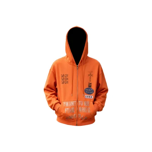 GOSNACE Оранжевый [Горячая девушка Роскошная уличная мода С капюшоном] Унисекс Свитшоты