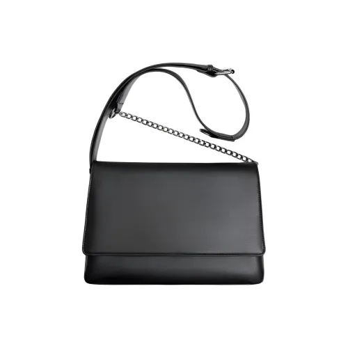 ZARA ПУ (полиуретан) Сумка через плечо Мужская Черная