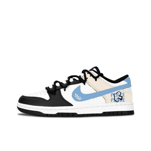 Nike Dunk Черный Белый Мир Символ Противоскользящий Устойчивый к истиранию Легкий Амортизация Низкий Топ