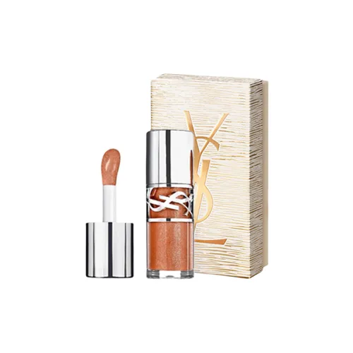 SAINT LAURENT 2025 Роскошное золото Рождество Ограниченный Cold Желе Чай ГЛосс для губ Питательный