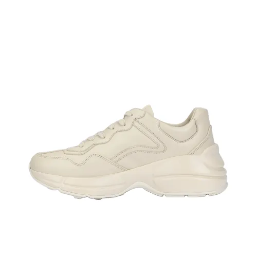 GUCCI Rhyton Low Топ Толстая подошва Кроссовки Женские Айвори Белый