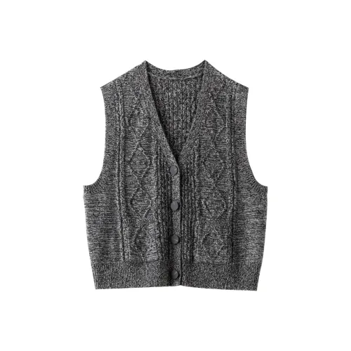 SNOWFORTE Майка Женская Черно-Белая с Цветочным Узором