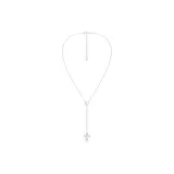 Кружево Крест Y Цепь с Буквами (Серебряный)