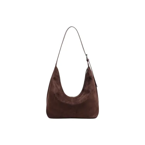 COMELY Коровья кожа Сумка-тоут Сумка через плечо Стандартная Женская Кофейного цвета