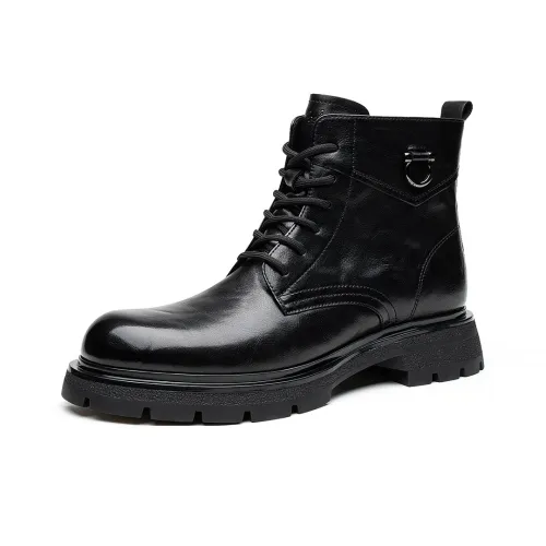 FED Martin Boots Черный флис с подкладкой Мужской