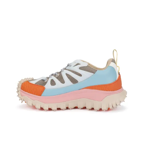 MONCLER Trailgrip Amoeba Low Топ Повседневная обувь Женская Оранжевый Розовый