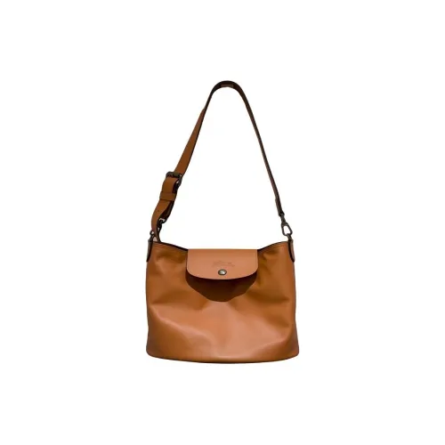 LONGCHAMP Le Pliage Xtra Коровья кожа Сумка на плечо Женская Апельсин