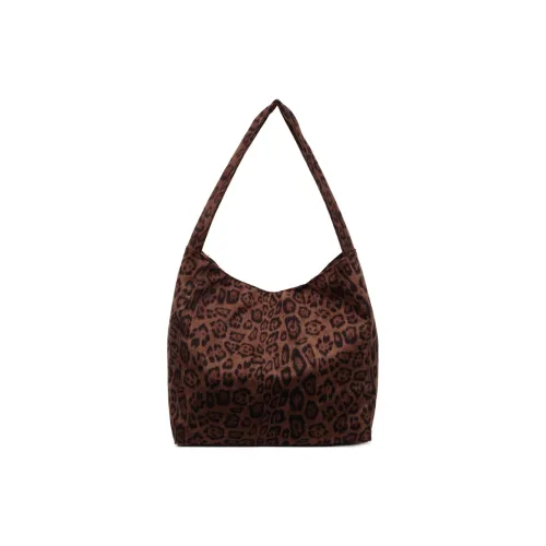 CAREELL Ткань Сумка через плечо Стандартная Женская Леопардовый принт Верблюжий цвет Кофейный