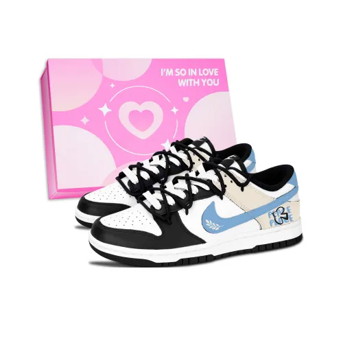 Nike Dunk Черный Белый Мир Символ Противоскользящий Устойчивый к истиранию Легкий Амортизация Низкий Топ