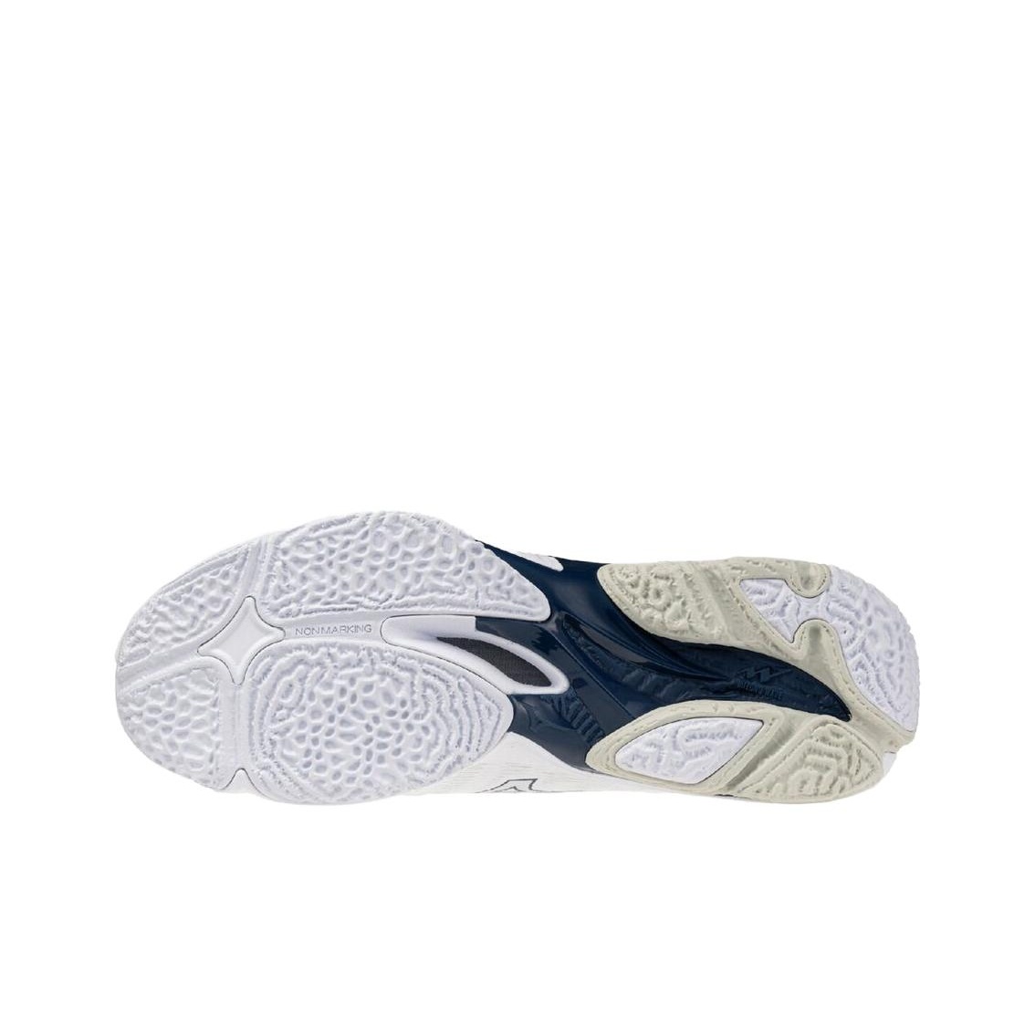 Кроссовки для волейбола Mizuno Wave Lightning унисекс белые и синие