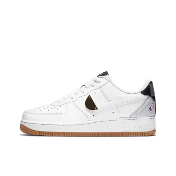 Nike Air Force 1 NBA Pack Low Top Скейтборд Обувь Унисекс Черный Белый