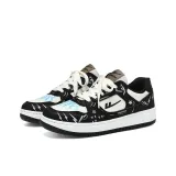 Бежевый, черный, граффити.