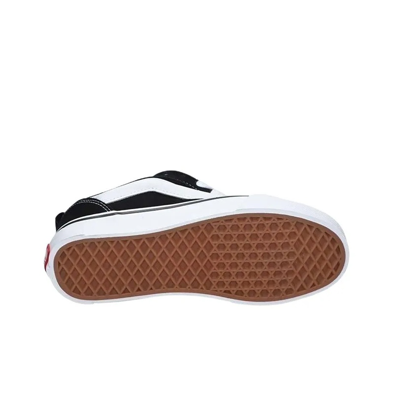 Vans Knu Skool Low Топ Скейтборд Обувь Унисекс Черный белый