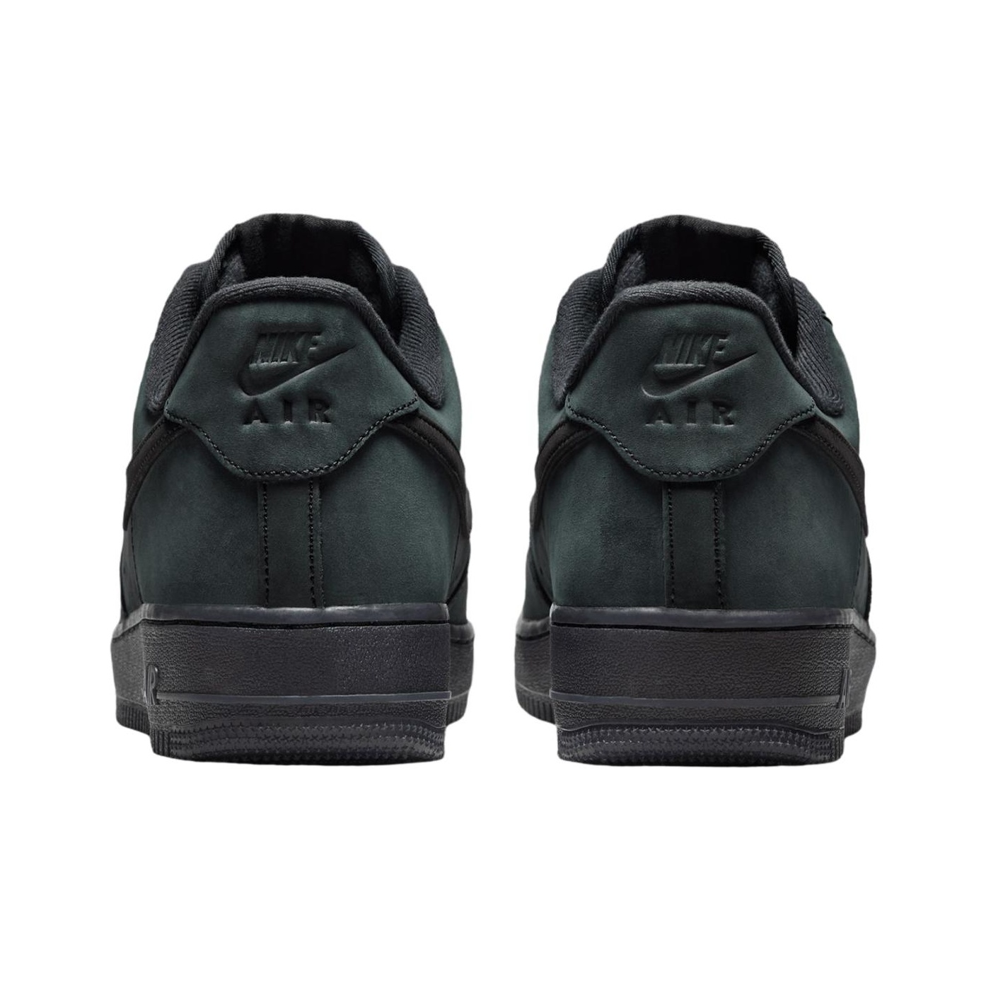 Nike Air Force 1 Коровья кожа Амортизация Дышащий Низкий верх Скейтбординг Мужские Черные